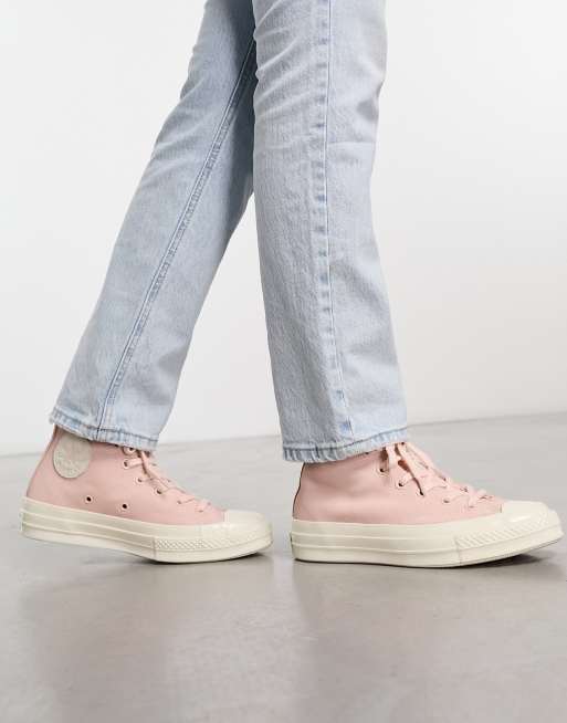 Converse di 2025 pelle rosa