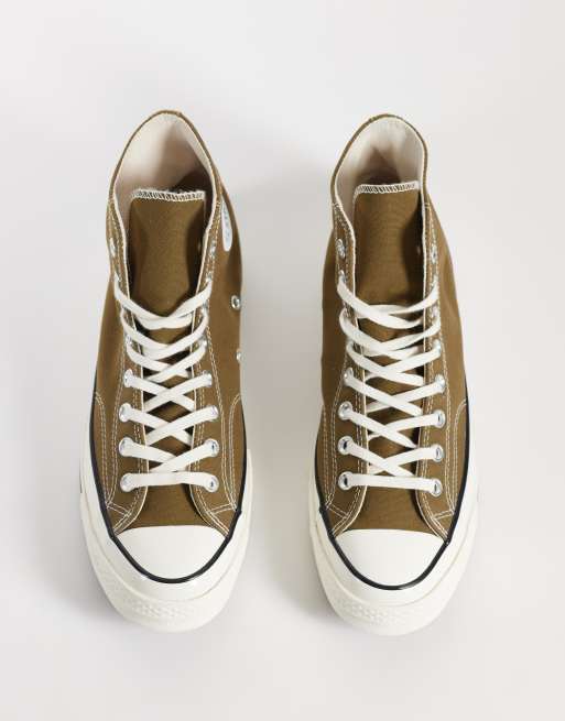 Converse Chuck 70 Hi sneakers color khaki, 2 di 5