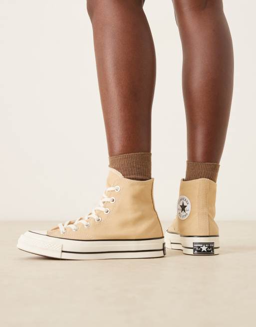 Converse Chuck 70 Hi sneakers in beige, 4 of 5