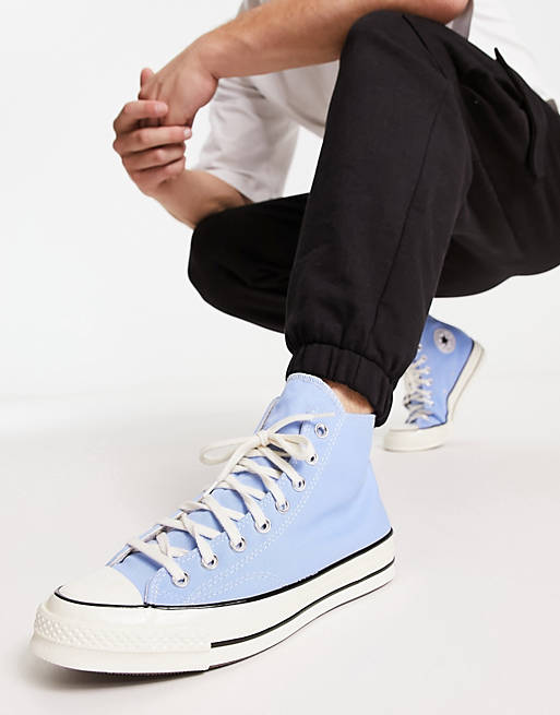 Converse Chuck 70 Hi sneakers in brisk blue and black | ASOS