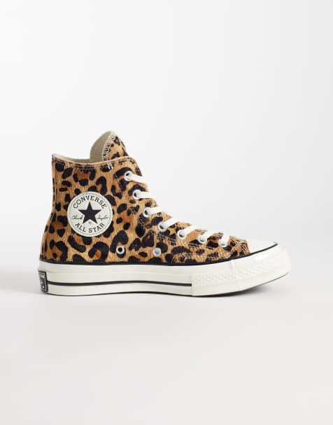 Converse Chuck 70 Hi Sneakers in brown leopard print - view 1