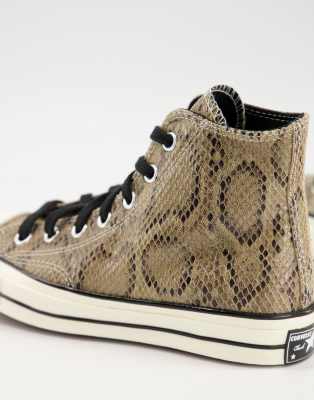 snake print converse high tops