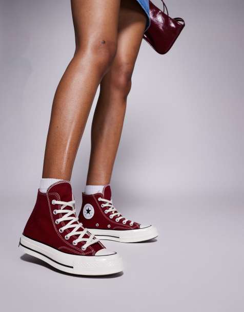 Converse Chuck 70 HI sneakers in burgundy - view 1