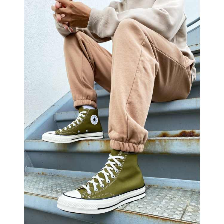 Converse Chuck 70 Hi sneakers in dark moss | ASOS