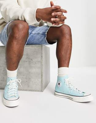 light blue chucks