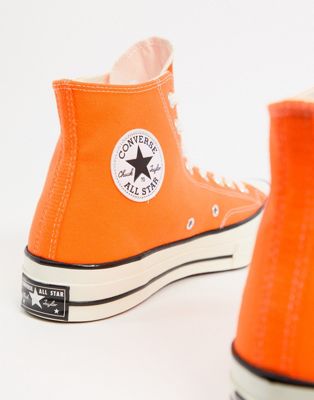 neon orange converse