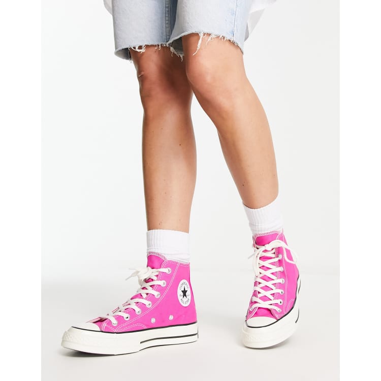 Pink converse edition glitter chuck 70 high sneakers hotsell