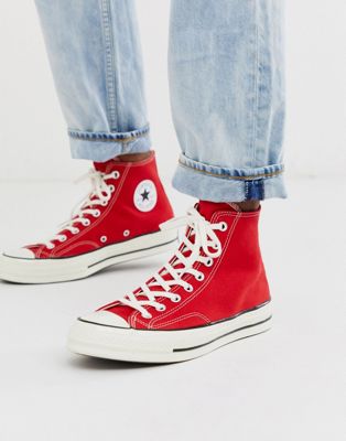 Converse Chuck 70 Hi Sneakers in Red | ASOS