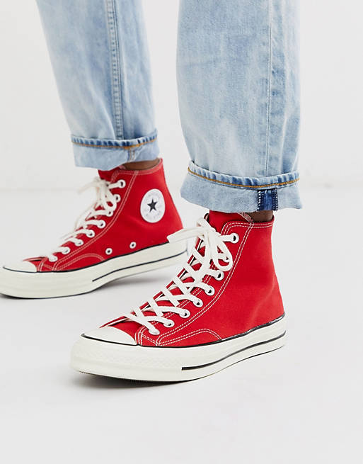 Converse Chuck 70 Hi Sneakers in Red | ASOS