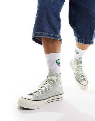 Converse Chuck 70 Hi Sneakers In Sage Green