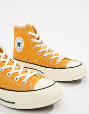 converse chuck 70 hi sunflower trainers