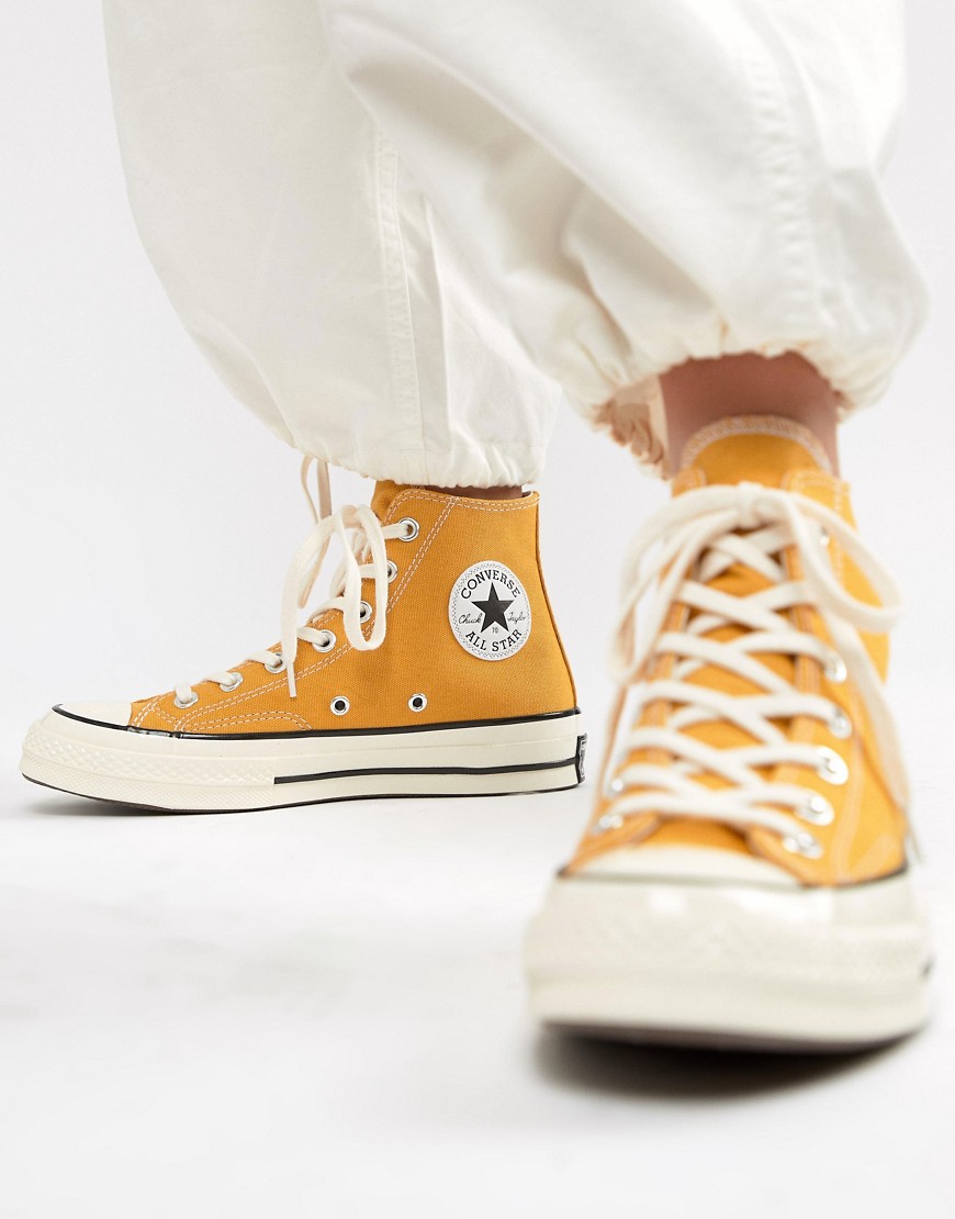 Converse Chuck 70 Hi Canvas Sneakers In Sunflower-yellow