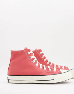 Converse Chuck 70 High-top Recycled-canvas Trainers In Pink