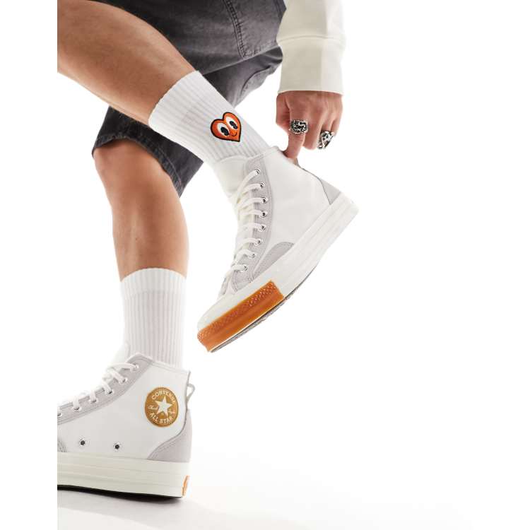 Masaccio Verenigde Staten van Amerika oog Converse Chuck 70 Hi sneakers in vintage white | ASOS