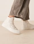 [Converse] Converse Chuck 70 Hi sneakers in white lace with ribbon laces 35 WHITE