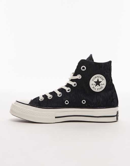 Converse - Chuck 70 Hi - Sneakers in zwarte luipaardprint, 2 van 5