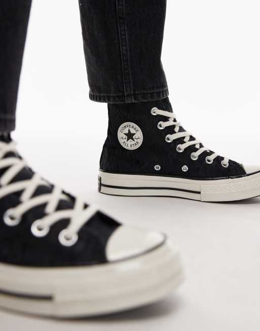Converse - Chuck 70 Hi - Sneakers in zwarte luipaardprint, 3 van 5