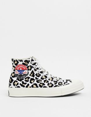 asos leopard trainers
