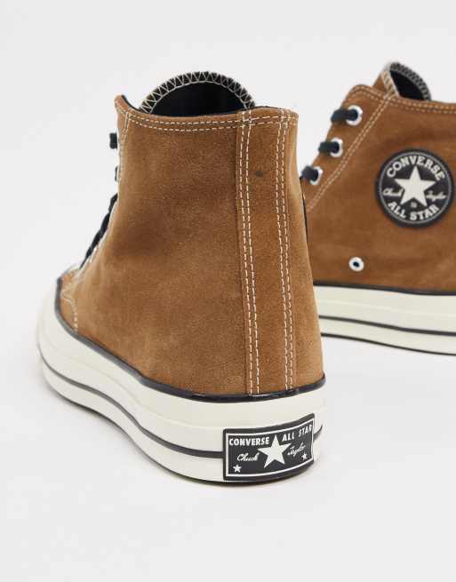 Converse Chuck 70 Hi suede sneakers in clove brown