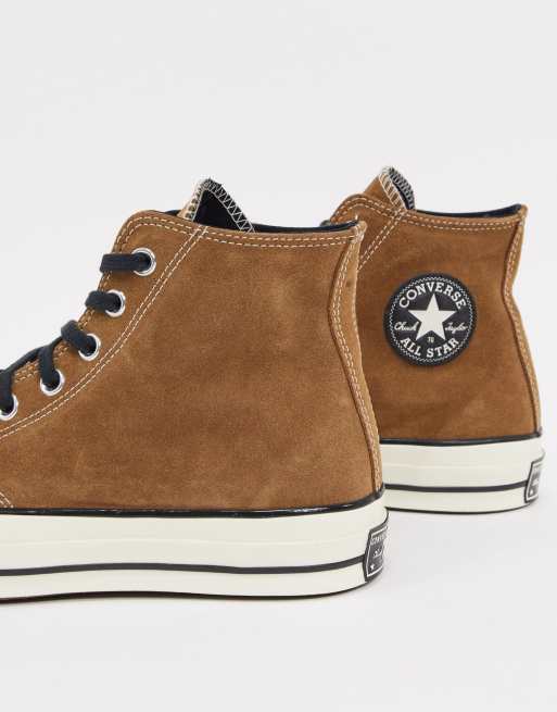 Converse on sale daim marron