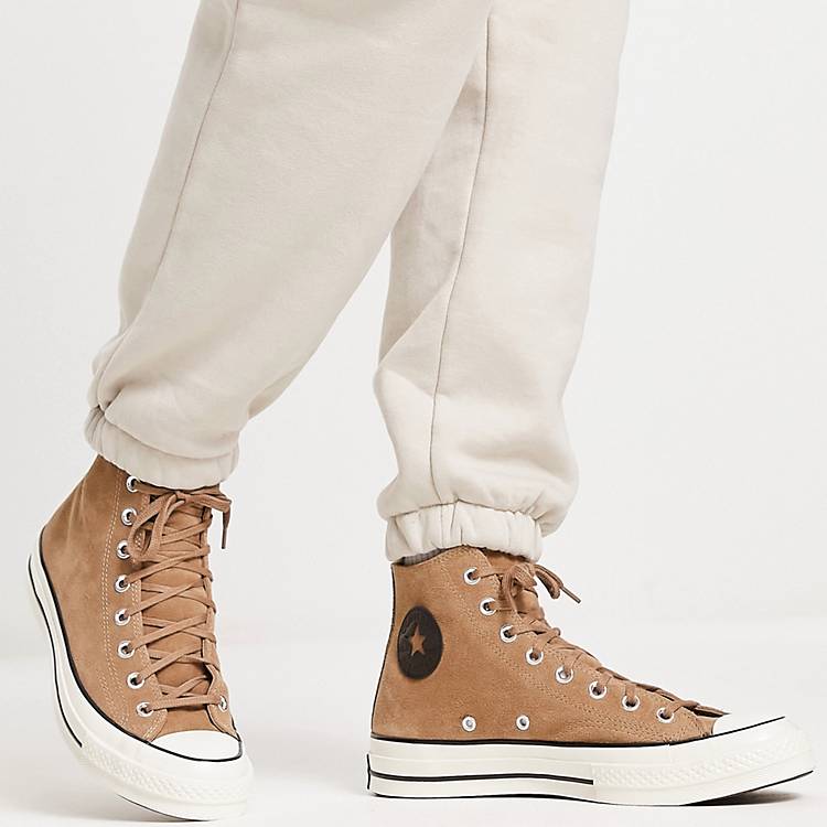 Converse Chuck 70 Hi suede trainers in sand dune | ASOS