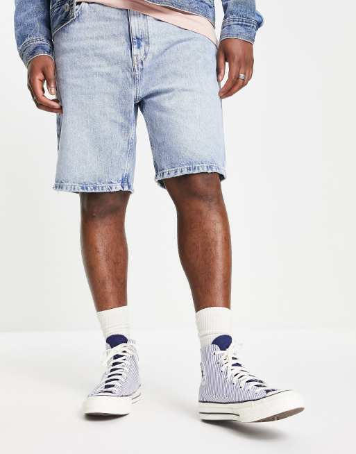 Converse Chuck 70 Hi Summer Stripes in washing indigo