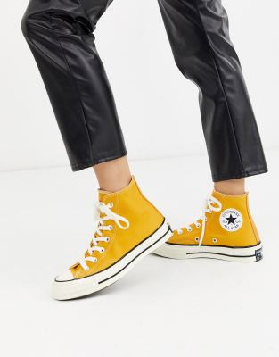 converse chuck 70 hi sunflower trainers