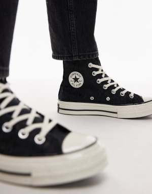Converse Chuck 70 Hi trainers in black leopard print