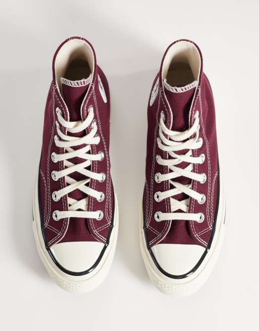 Converse Chuck 70 Hi trainers in Burgundy, 4 of 5