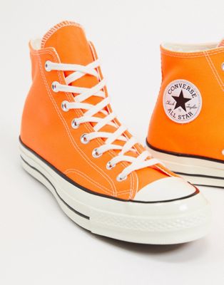 orange converse trainers