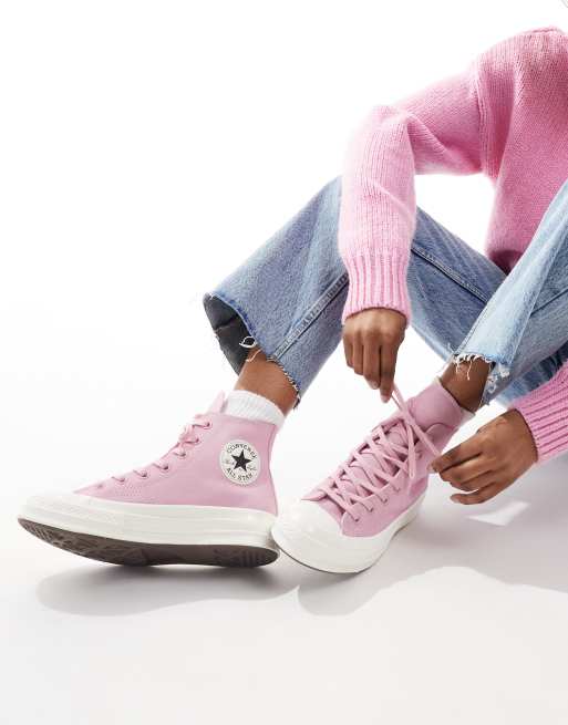 Pink pop converse hotsell