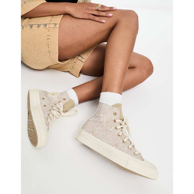 Converse chuck 70 hi beige hot sale