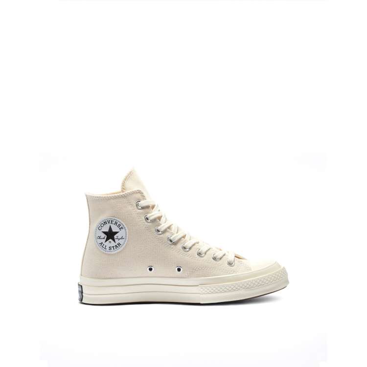 Converse Chuck 70 Hi vintage canvas trainers in egret ASOS