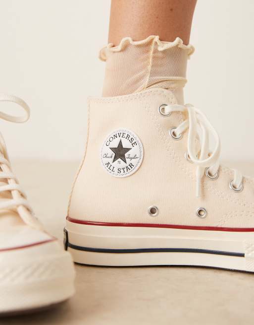 Converse Chuck 70 Hi Wide Fit trainers in cream, 5 of 5