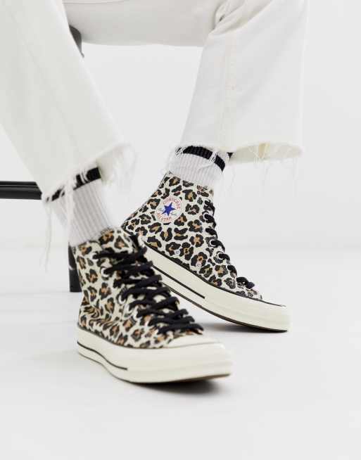 Converse - Chuck 70 - Hoge sneakers in cheetahprint