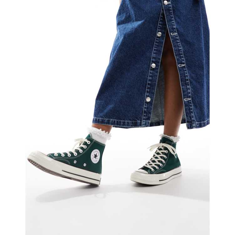Converse Chuck 70 Hoge sneakers in donkergroen