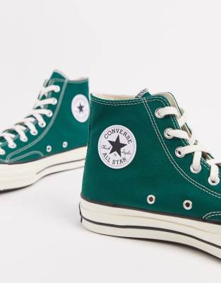 donkergroene converse
