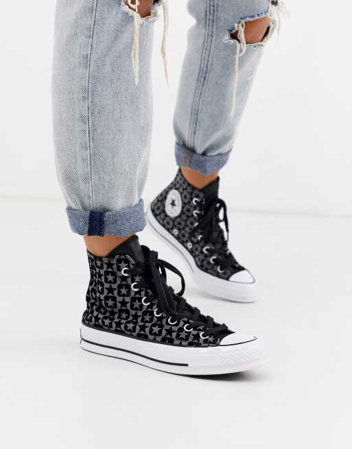 Hoge discount zwarte sneakers