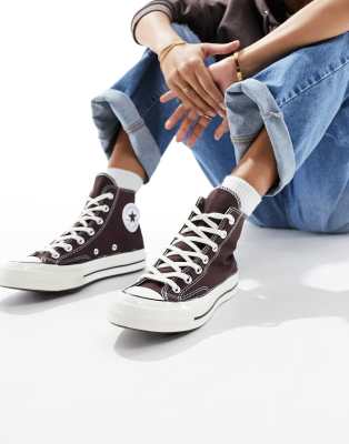 Converse - Chuck 70 - Knöchelhohe Sneaker in Dunkelbraun-Brown