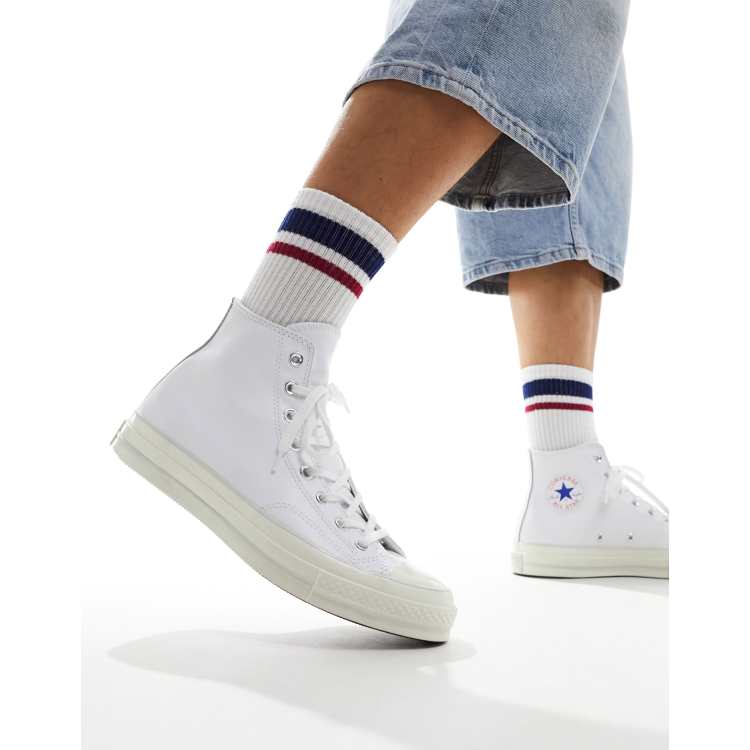 Converse Chuck 70 leather sneakers in white No solemos traer muchas Converse ClassicfuncenterShops