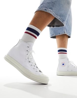 Converse Chuck 70 leather trainers in white