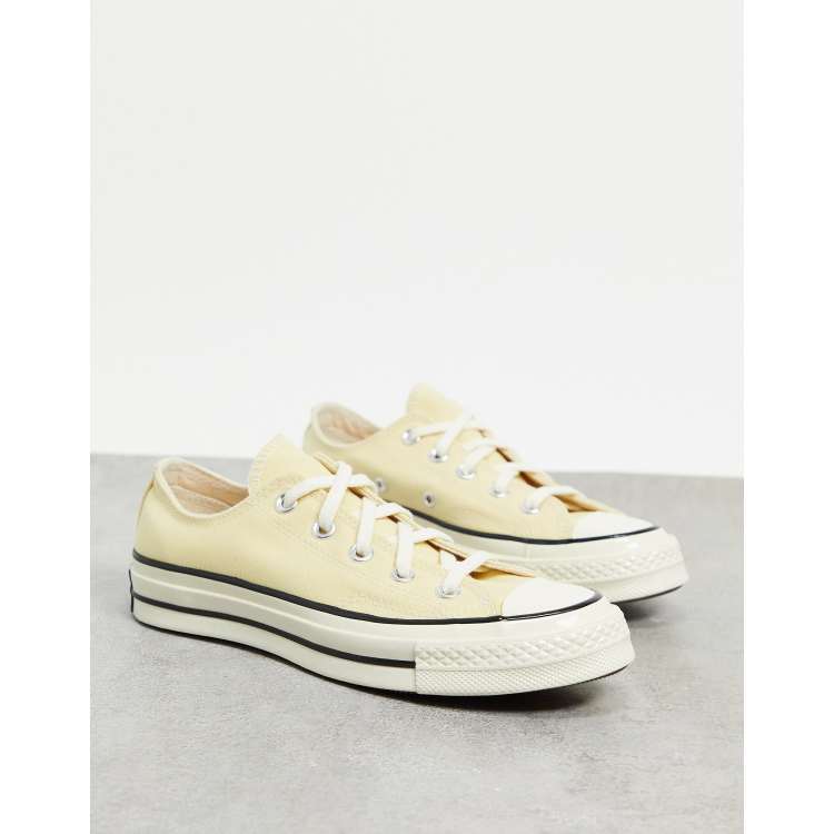 Converse cream low top sale