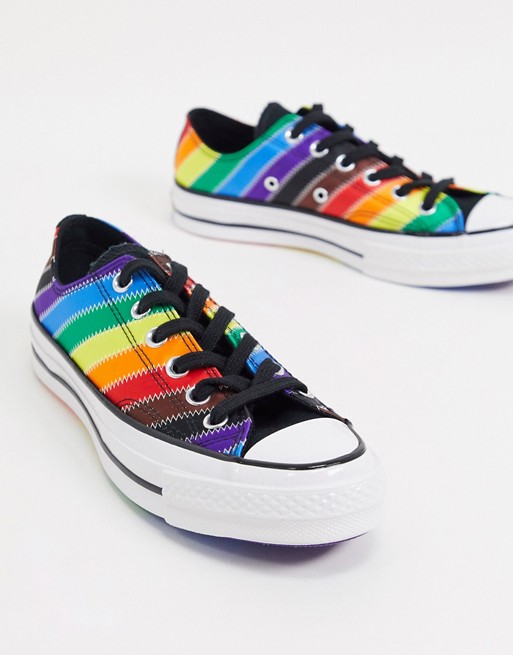 Converse Chuck 70 low rainbow pride trainers