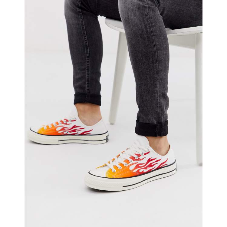 Flame print outlet converse