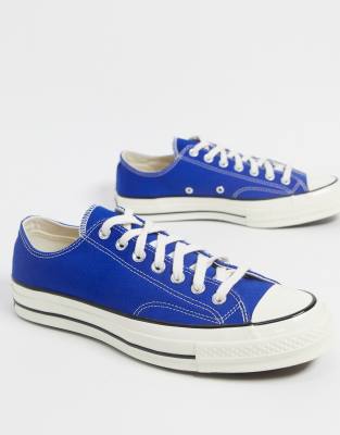 converse rayé bleu