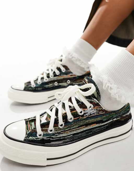 Converse - Chuck 70 Ox - Baskets tissées - Noir multicolore
