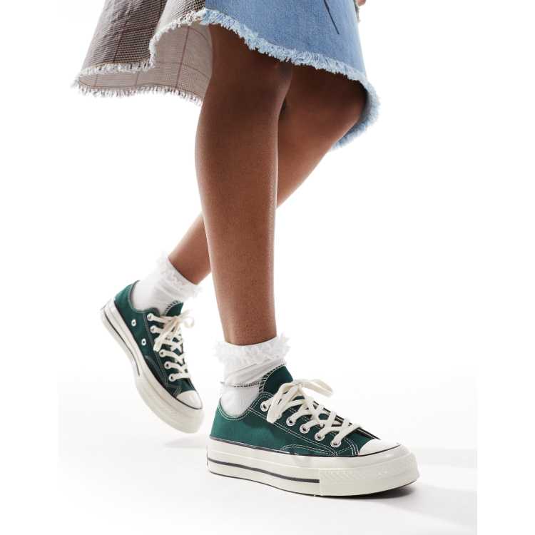 Converse haute verte fashion foncé