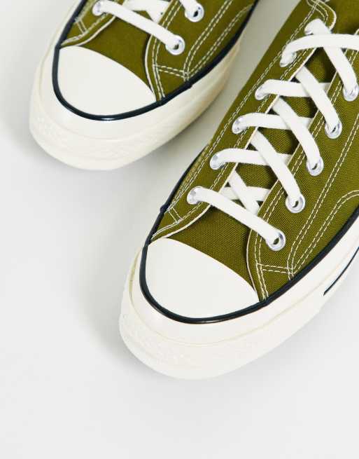 Converse – Chuck 70 Ox – Mörkt mossgröna sneakers, 3 av 4