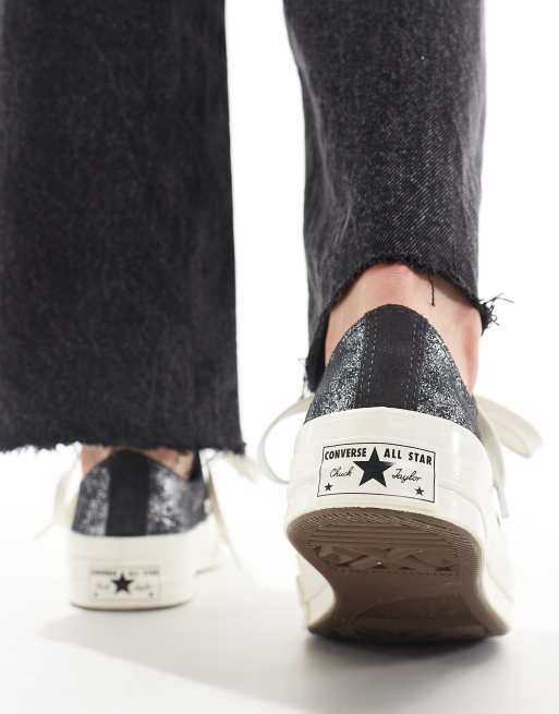 Converse – Chuck 70 Ox – Mörkt silverfärgade sneakers, 2 av 5