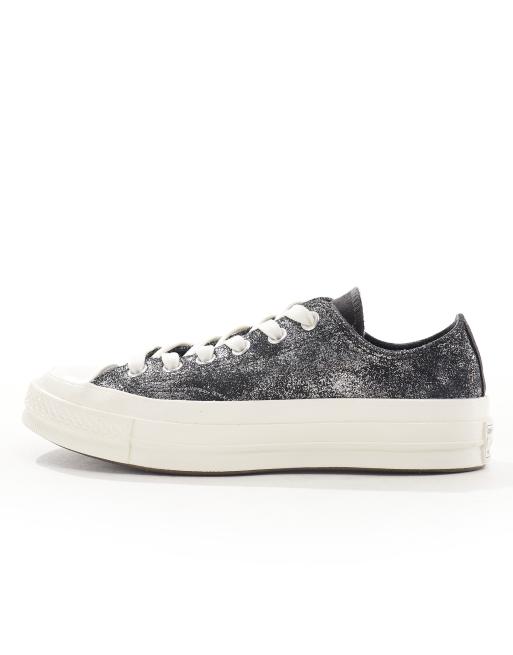 Converse – Chuck 70 Ox – Mörkt silverfärgade sneakers, 5 av 5
